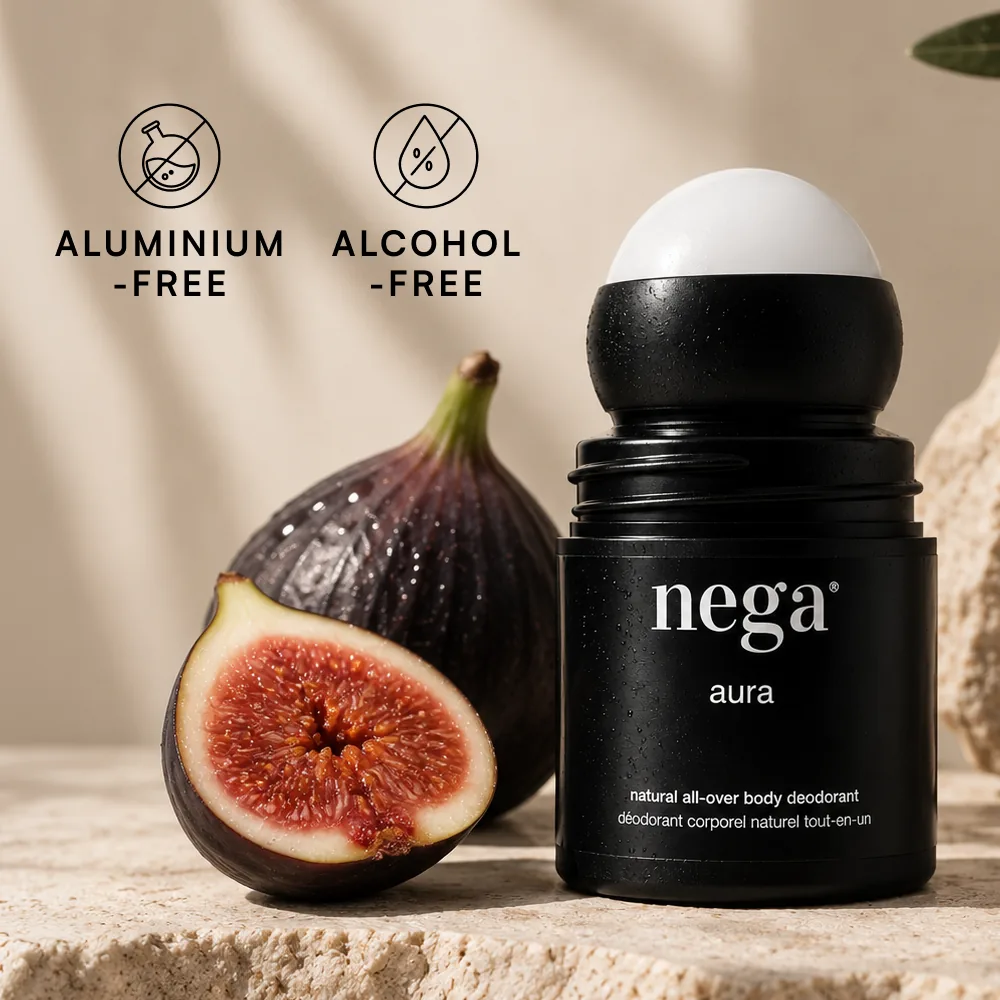 AURA vedle čerstvých fíků – bez hliníku a bez alkoholu